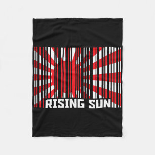 Rising Sun Karate Rcode Fleece Blanket