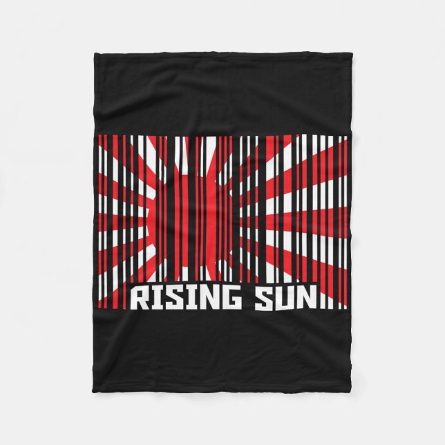 Rising Sun Karate Rcode  Fleece Blanket (Front)