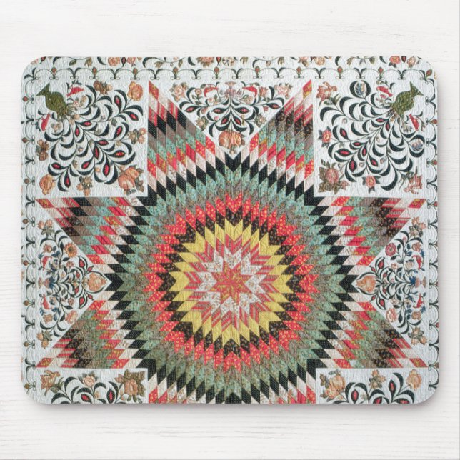 Rising Sun' or 'Star of Bethlehem' Mouse Mat (Front)