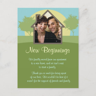 Rising Sun Photo Template New Home Announcement