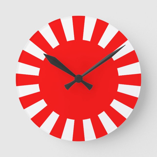 Rising Sun Round Clock (Front)