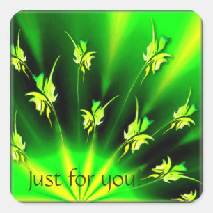 Rising sun! square sticker