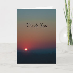 Rising Sun Thank You Card