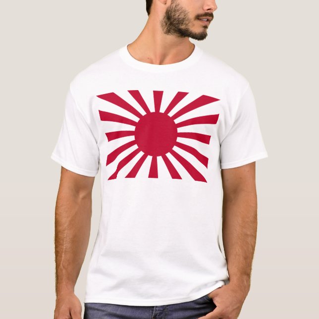 Rising Sun War Flag of the Imperial Japanese Army T-Shirt (Front)