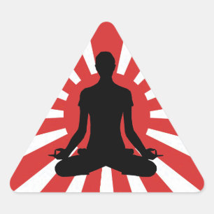 Rising Sun Yoga 4 meditation Pyramid stickers
