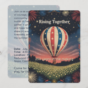 Rising Together 250 Years in the Making Invitation