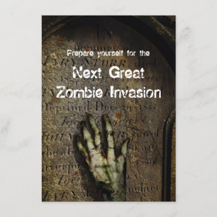 Rising Zombie Halloween Party Invitation