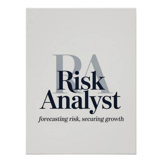 Risk Analyst – Forecasting Risk, Securing Growth Poster (Front)