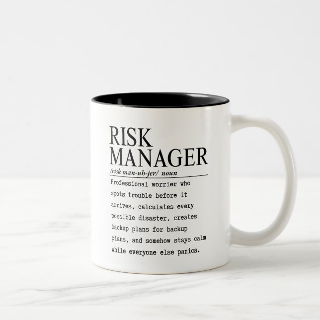 Risk manager Two-Tone coffee mug (Right)