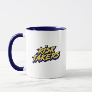 "Risk Takers" Urban Style Typography Mug