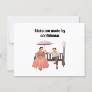 Risks romantic couples artis postcard
