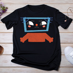 Riso Style Annoyed Character T-Shirt