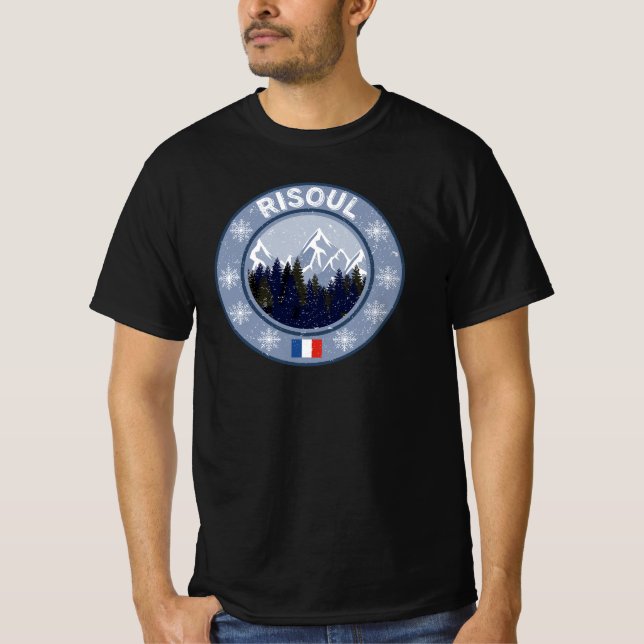 Risoul Ski Resort T-Shirt (Front)