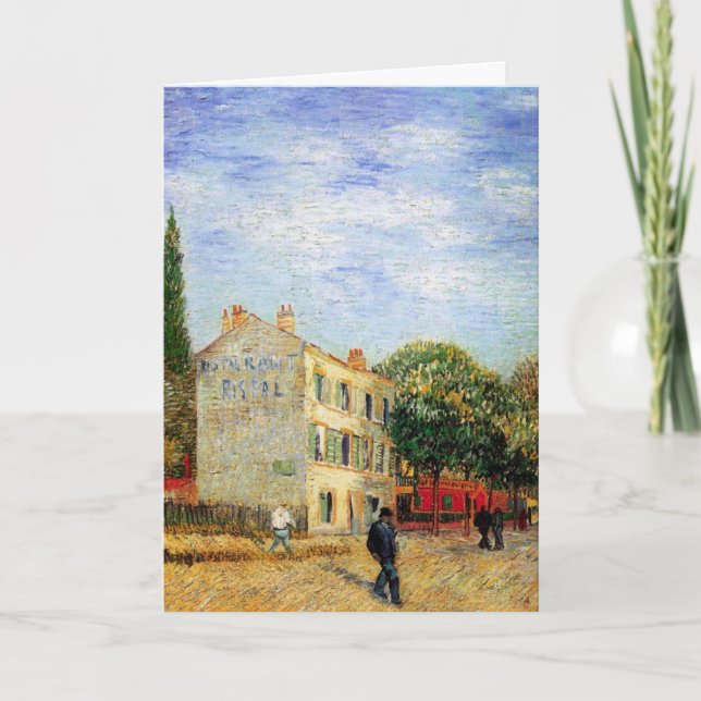 Rispal Restaurant at Asnieres by Vincent van Gogh Card (Front)