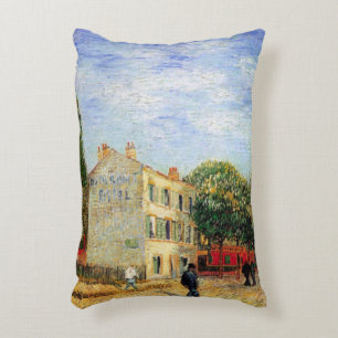 Rispal Restaurant at Asnieres by Vincent van Gogh Decorative Cushion