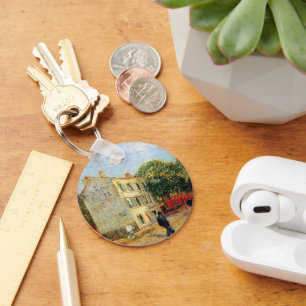 Rispal Restaurant at Asnieres by Vincent van Gogh Key Ring