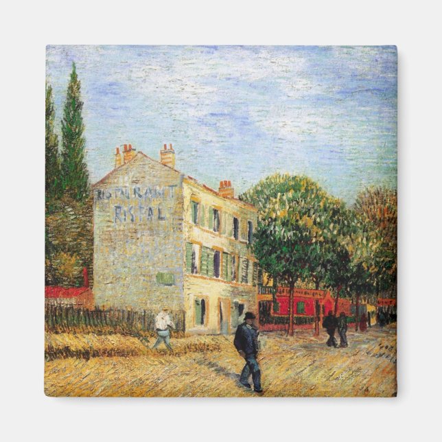 Rispal Restaurant at Asnieres by Vincent van Gogh Magnet (Front)
