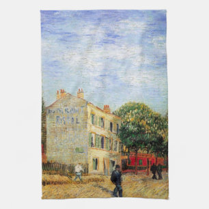 Rispal Restaurant at Asnieres by Vincent van Gogh Tea Towel