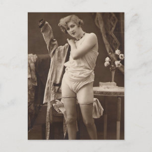 Risque french photo postcard