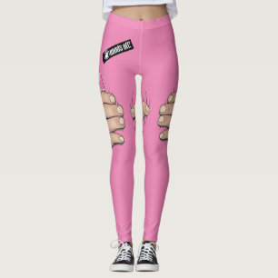 Risque Pink Prude Humour Funny Leggings