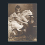 Risque vintage French photo postcard<br><div class="desc">Classic vintage pin ups</div>