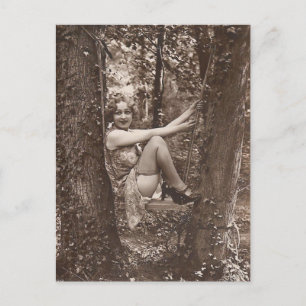 Risqué Vintage photo Postcard
