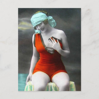 Risqué Vintage photo Postcard