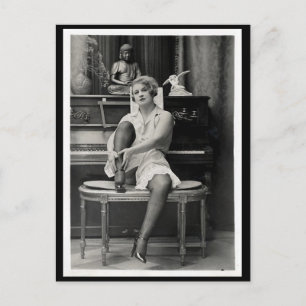 Risqué Vintage photo Postcard