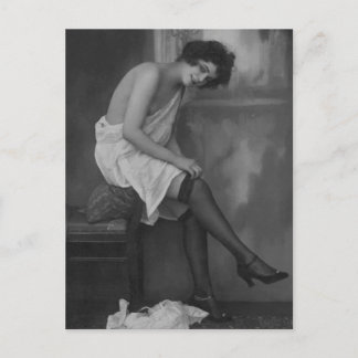 Risqué Vintage photo Postcard