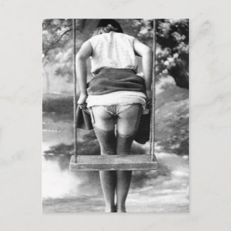 Risqué Vintage photo Postcard