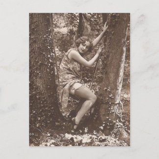 Risqué Vintage photo Postcard