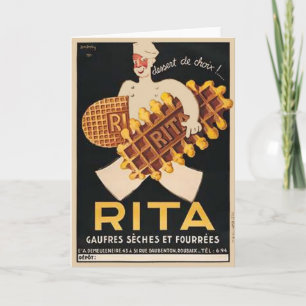 Rita Biscuits Vintage Ad Card