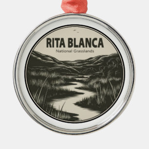 Rita Blanca National Grasslands Stream Metal Tree Decoration