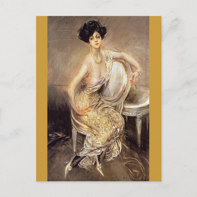 Rita de Acosta Leydig - Boldini Postcard (Front)