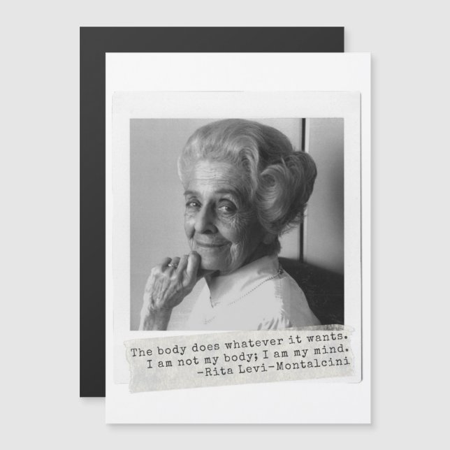Rita Levi-Montalcini Quote Women in Science (Front/Back)