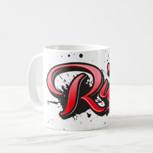 Rita red Heart Graffiti Tasse Kaffeetasse Coffee Mug