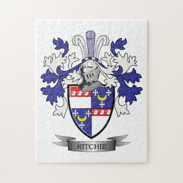 Ritchie Family Crest Coat of Arms Jigsaw Puzzle (Vertical)
