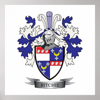 Ritchie Family Crest Coat of Arms Poster