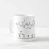 Ritchie peptide name mug (Front Left)