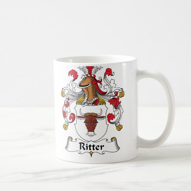 Ritter Family Crest Coffee Mug (Right)