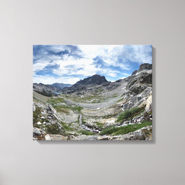 Ritter Pass Waterfall - Ansel Adams Wilderness Canvas Print (Front)