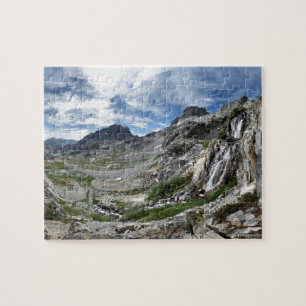 Ritter Pass Waterfall - Ansel Adams Wilderness Jigsaw Puzzle