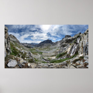 Ritter Pass Waterfall - Ansel Adams Wilderness Poster