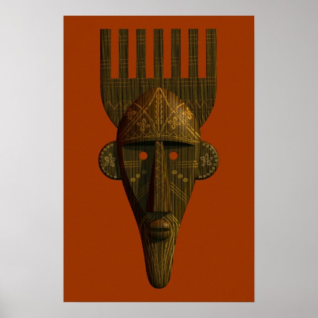 Ritual African Mask Poster (Front)
