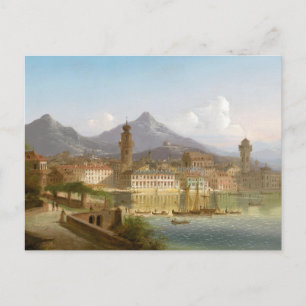 Riva on Lake Garda   Johann Wilhelm Jankowsky Postcard