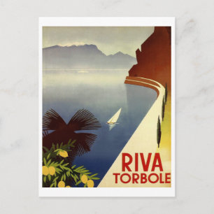 Riva Torbole, Lake Garda, Italy, Italian riviera Postcard
