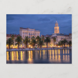 Riva waterfront, Split, Croatia Postcard