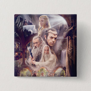 Rivendell Character Collage 15 Cm Square Badge