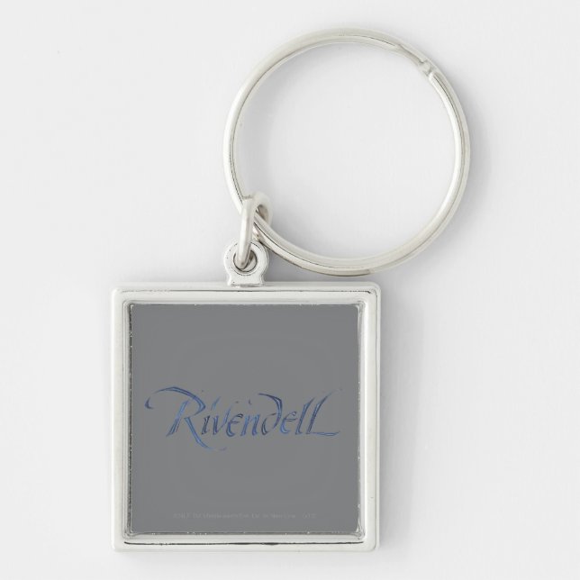 Rivendell Name Textured Key Ring (Front)