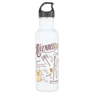 RIVENDELL™ Watercolor Collage Graphic 710 Ml Water Bottle